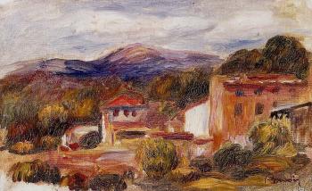 Pierre Auguste Renoir : House and Trees with Foothills